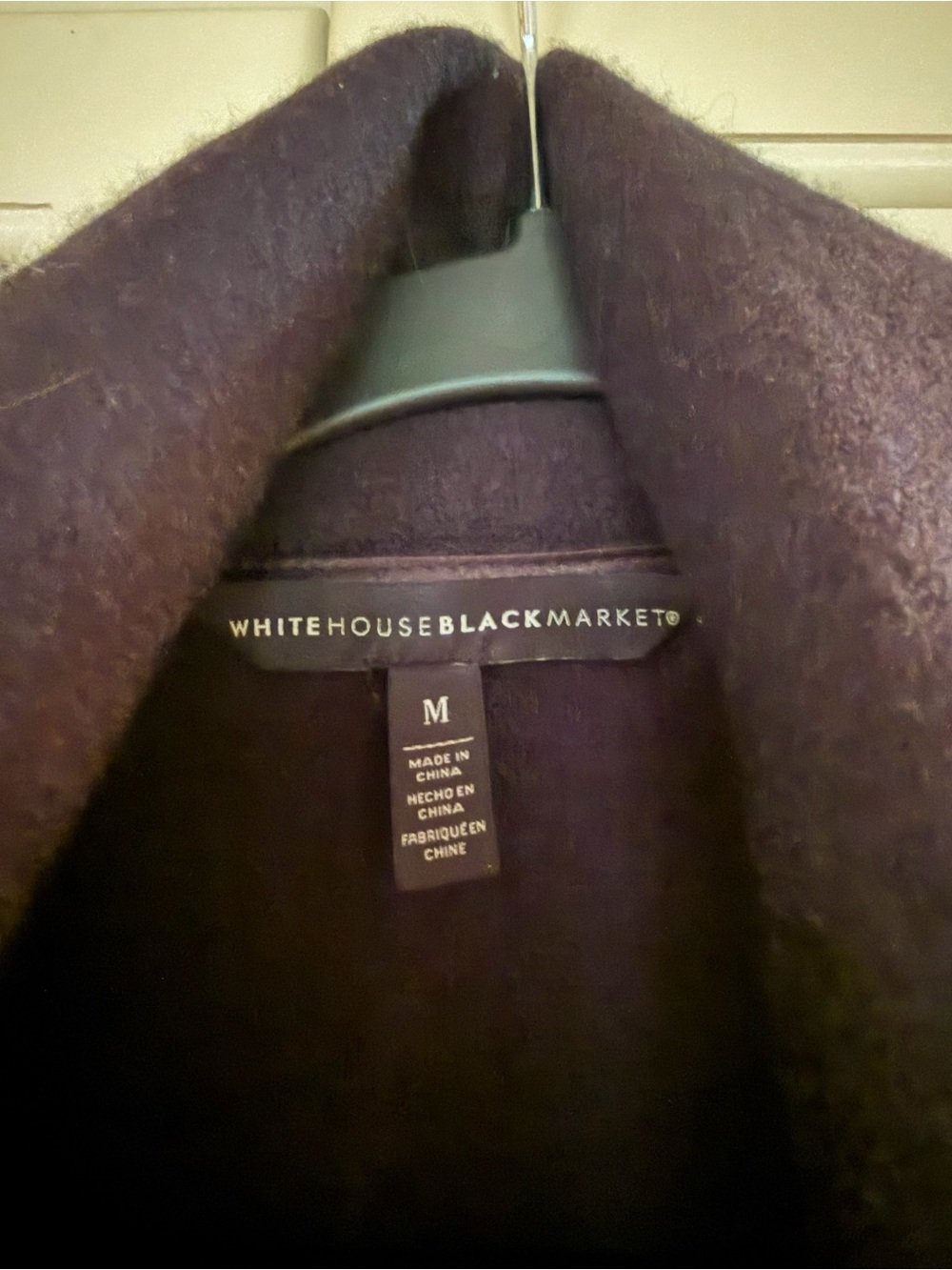 White House Black Market Black Wrap Belted Jacket - Picture 3 of 3